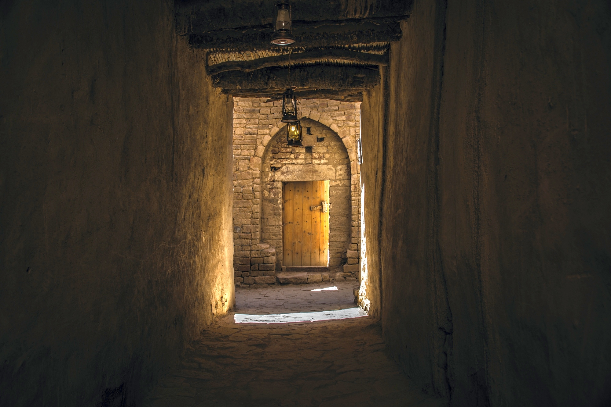 The labyrinth of streets of AlUla Old Town