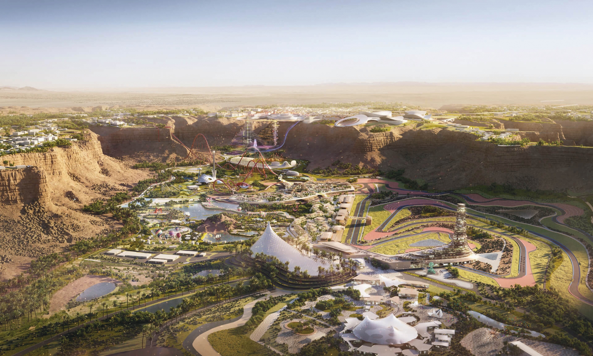 Qiddiya Project, the capital of entertainment in Saudi Arabia with the world's record-breaking theme park